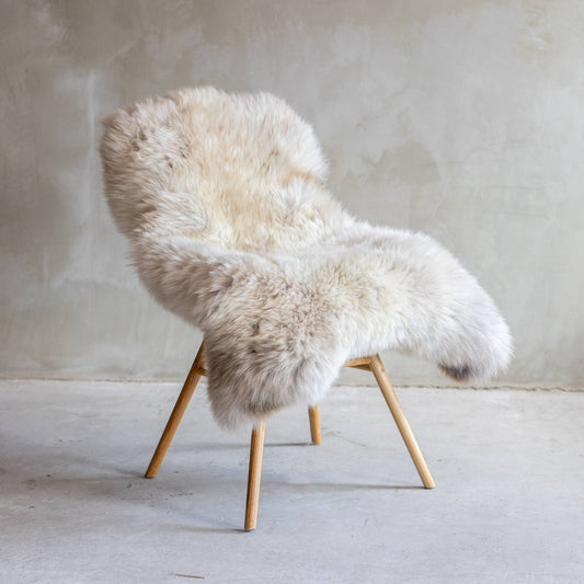 Dutch Mottled Sheepskin Throw
