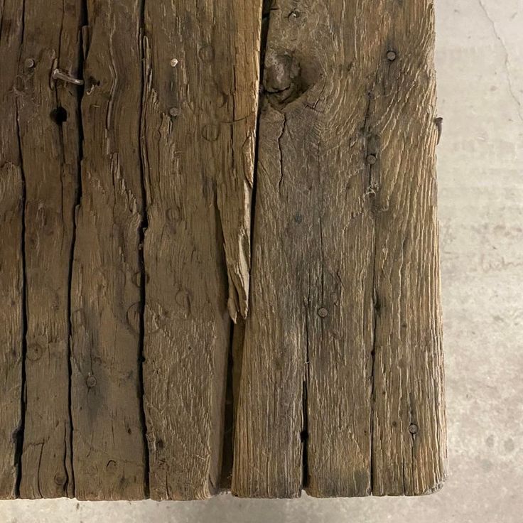 Skinny Reclaimed Elm Wood Bench