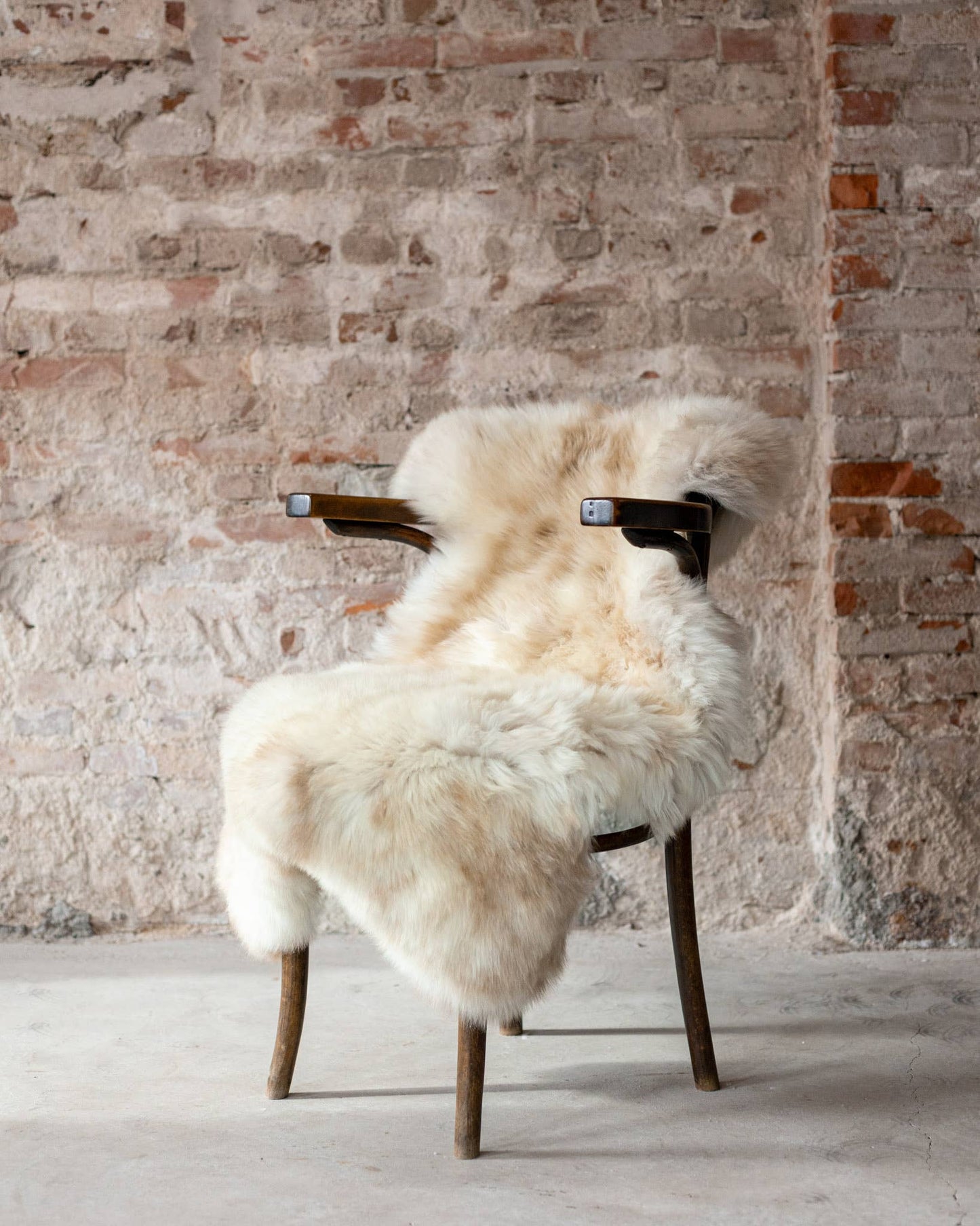 Dutch Mottled Sheepskin Throw