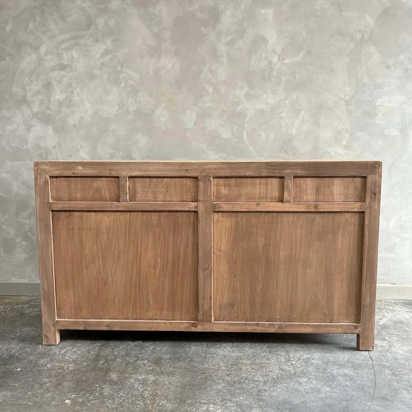 Antique Reclaimed Elm Wood Sideboard