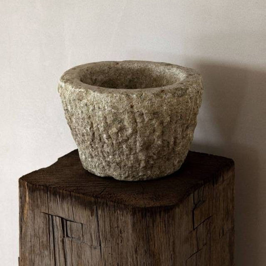 Carved Stone Mortar