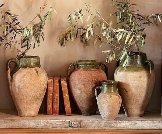 Vintage Turkish Olive Jar