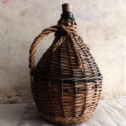 Vintage Wicker Demijohns